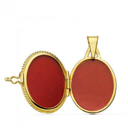 Pendentif cassolette or jaune 18 carats et zirconium