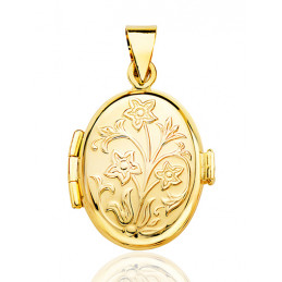 Pendentif cassolette or 18 carats