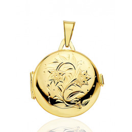 Pendentif cassolette or jaune 18 carats