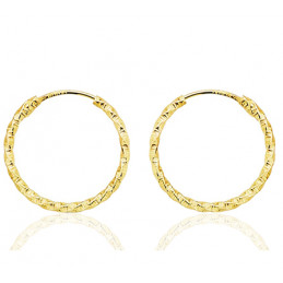 Créoles or jaune 18 carats