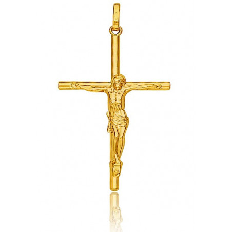 Pendentif Croix En Or Jaune 18 Carats - Bijou Occasion Sans Marque