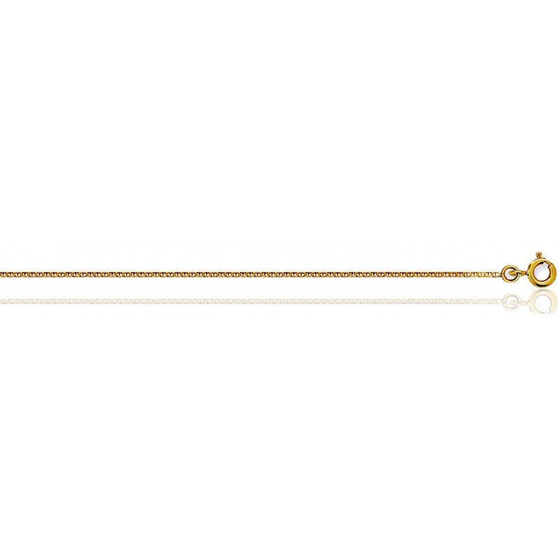 Chaine de cou pour adulte en or jaune 18 carats maille "marine"