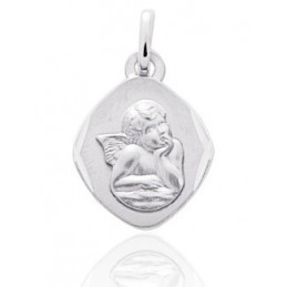 Medaille argent "Ange" ovale