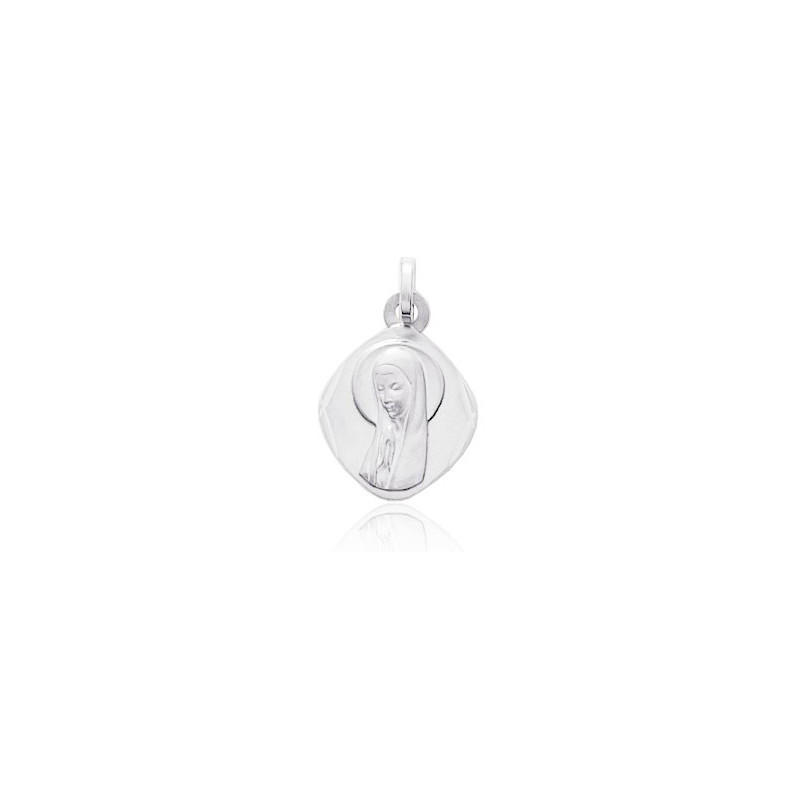 Medaille argent "Vierge" ovale