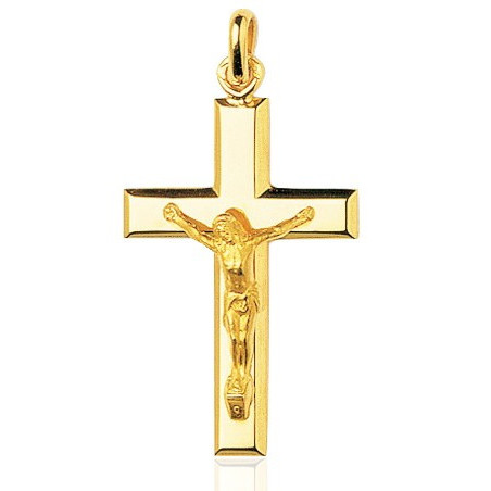 Pendentif Croix En Or Jaune 18 Carats - Simple Et élégant - Occasion