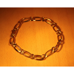 Gourmette homme en or massif 18 carat maille "cheval"