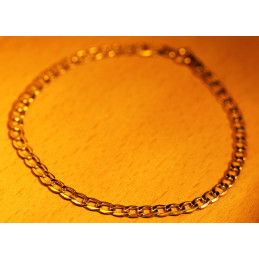 Gourmette femme or jaune 18 carats maille gourmette