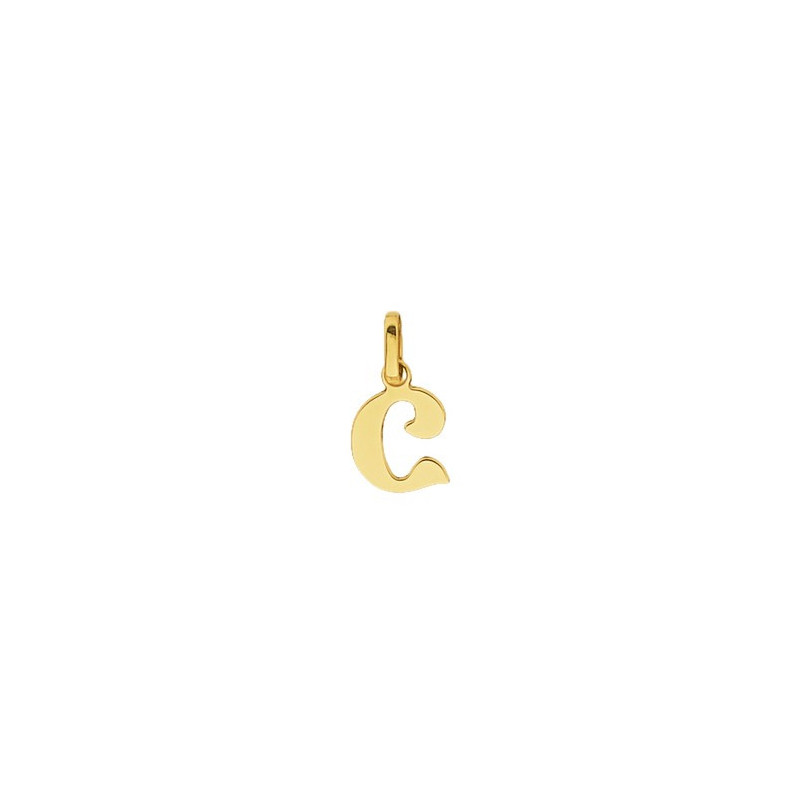Pendentif or lettre alphabétique C-2 Pendentif or lettre alphabétique C-2