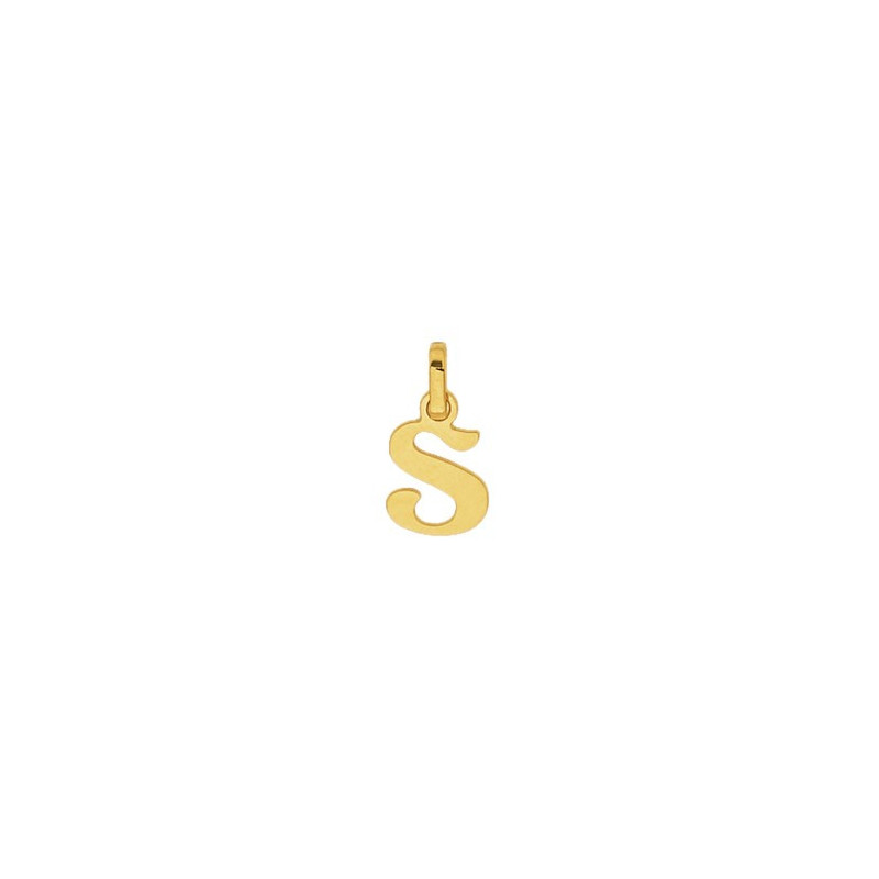 Pendentif or lettre alphabétique S-2
