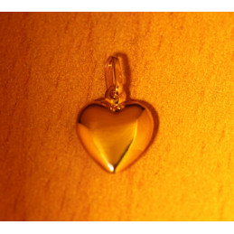 Pendentif or jaune 18 carats coeur