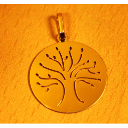 Pendentif or jaune 18 carats "arbre de vie"