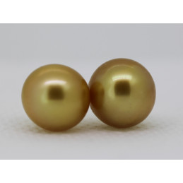 Lot de 2 perles d'Australie ronde 13/14 mm