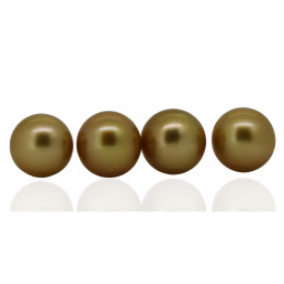 Lot de 4 perles d'Australie ronde 11/12 mm