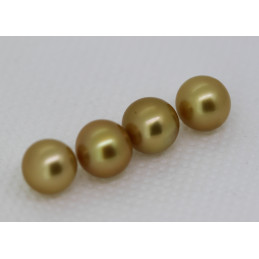 Lot de 4 perles d'Australie ronde 11/12 mm