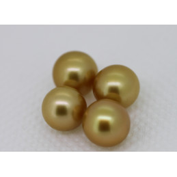 Lot de 4 perles d'Australie ronde 11/12 mm