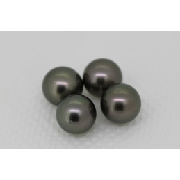 Lot de 5 perles de Tahiti rondes 10/10,5 mm