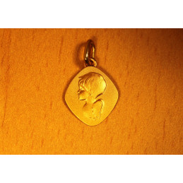 Medaille ange or jaune 18 carats "los'ange"