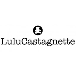 Bracelet or 9 carats "Lulu Castagnette" jeton ourson et diamant 0,01 carat