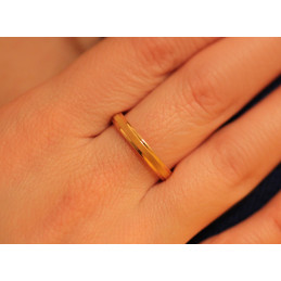 Bague alliance or jaune 18 carats "Eudianne" 3,5 mm pour femme